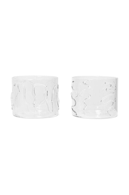 Набір склянок ferm LIVING Doodle Glasses 200 ml 2-pack прозорий 1104267322