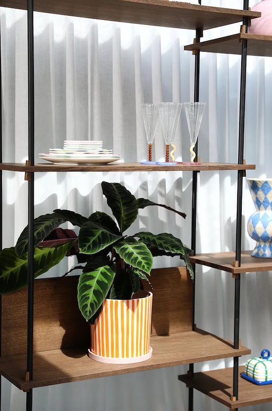 Σετ ποτηριών κρασιού &k amsterdam Flute perle amber 2-pack πολύχρωμο 352.07