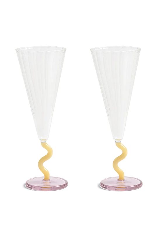 Sada sklenic na víno &k amsterdam curve caramel 0.18 L 2-pack vícebarevná 352.06