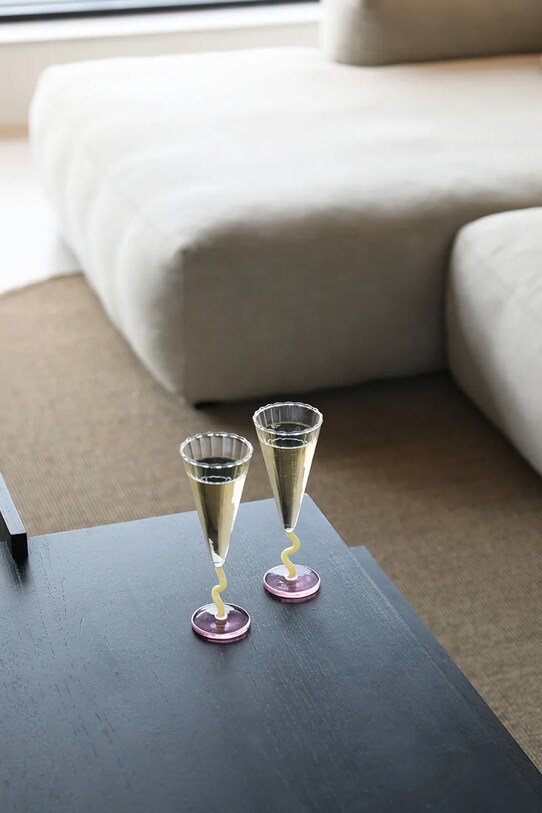 Sada sklenic na víno &k amsterdam curve caramel 0.18 L 2-pack 352.06 vícebarevná AA00