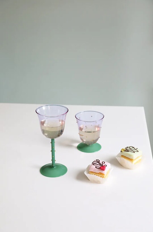 Набор бокалов &k amsterdam glass dot purple 200 ml 2 шт 358.06 мультиколор AA00