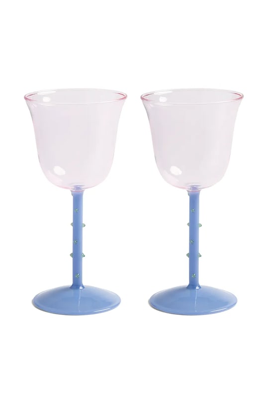 Set čaša &k amsterdam glass dot pink 200 ml 2-pack šarena 358.01