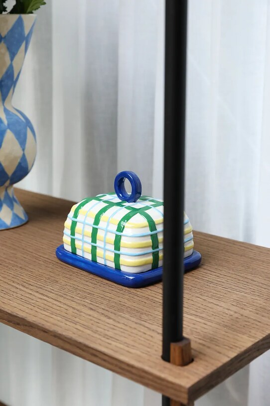 Κουζίνα και μπαρ Βουτυριέρα &k amsterdam Plaid Blue 2839.01 πολύχρωμο
