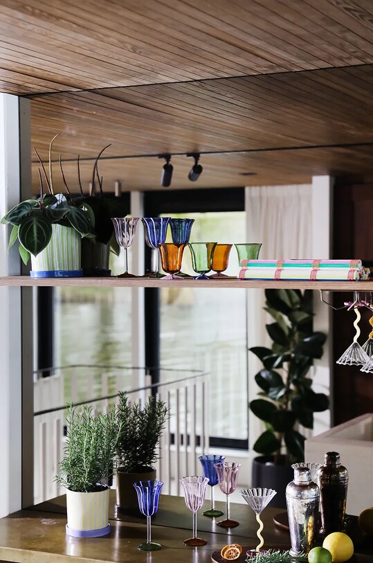 &k amsterdam zestaw kieliszków do wina glass eve blue 180 ml 2-pack multicolor 357.02