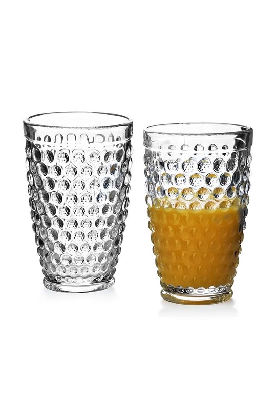 Affek Design zestaw szklanek Elise Dots 380 ml 6-pack transparentny HTID8931