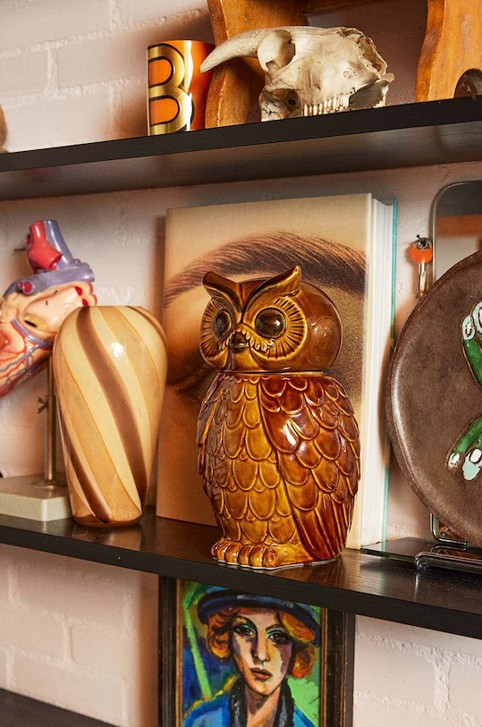 Hkliving pojemnik z pokrywką ACE7287 brązowy