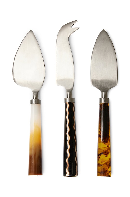 Hkliving zestaw noży do sera 3-pack multicolor AKE1139