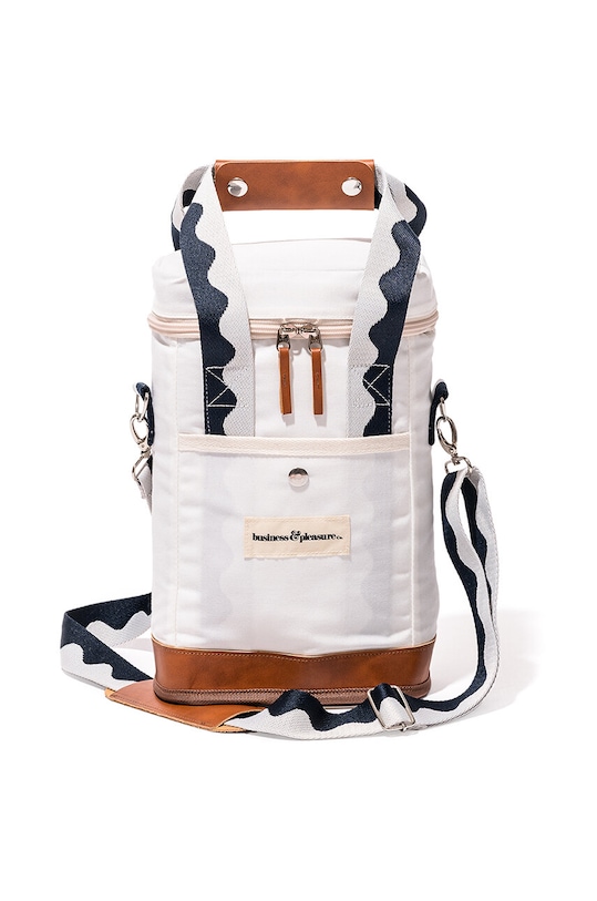 Business & Pleasure Co. torba termoizolacyjna na wino multicolor BPA.WCB.RIV.WHT