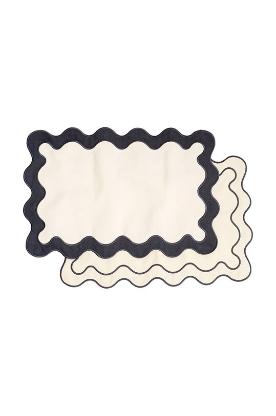 Подложка за чиния Business & Pleasure Co. (4 броя) многоцветен BPA.PLA.RIV.WHT