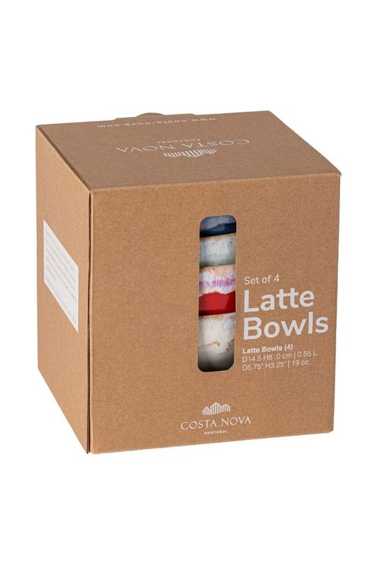 Costa Nova zestaw misek Latte Bowls Set 550 ml 4-pack DSS09.MLT multicolor AA00