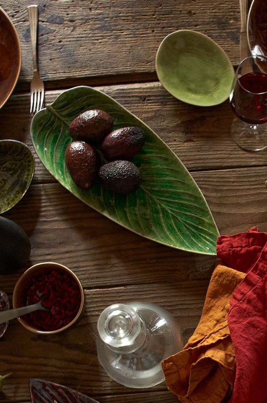 Costa Nova talerz do serwowania Riviera Strelizia 40 cm VEA401.TMT zielony AA00