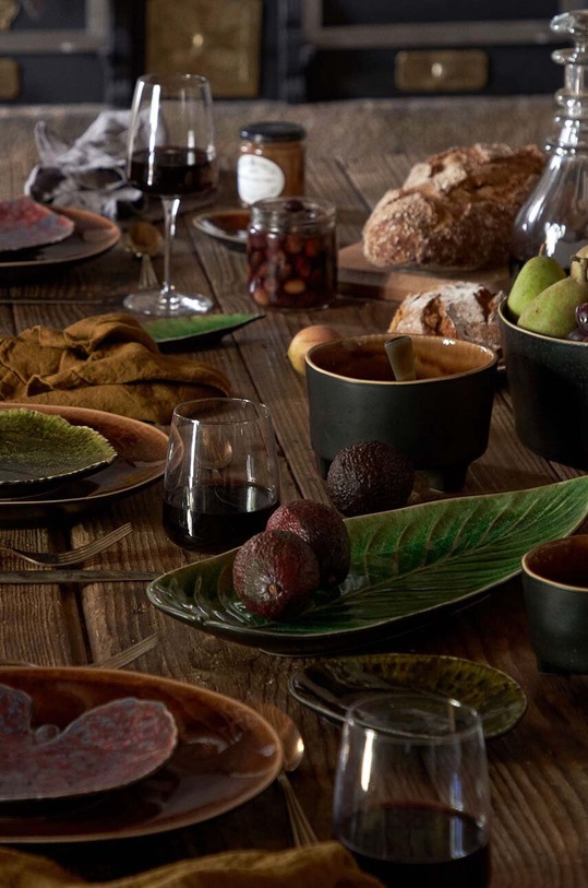 Kuchnia i bar Costa Nova talerz do serwowania Riviera Strelizia 40 cm VEA401.TMT zielony