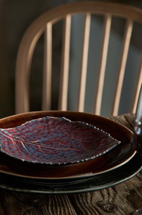 Набір тарілок Costa Nova Riviera Hydrangea 22 cm бордо VEP221.VGN.SET6