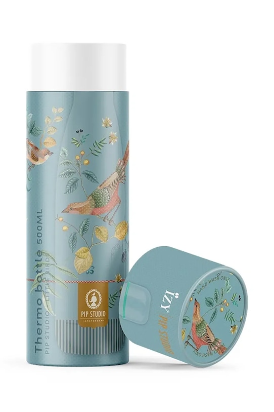 Pip Studio butelka termiczna x IZY Bottle Little Bird 500 ml 12010. niebieski AA00