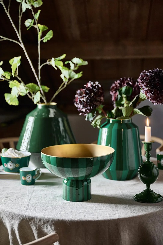 Kuhinja in bar Okrasna skleda Pip Studio Stripes Green 51.075.053 zelena