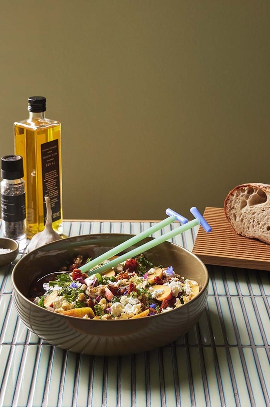 Bucătărie și bar Hübsch linguri de salata 2-pack 661703 multicolor