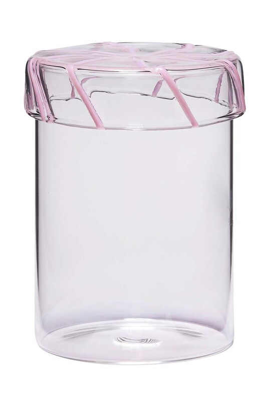 Емкость с крышкой Hübsch 700 ml розовый 661908