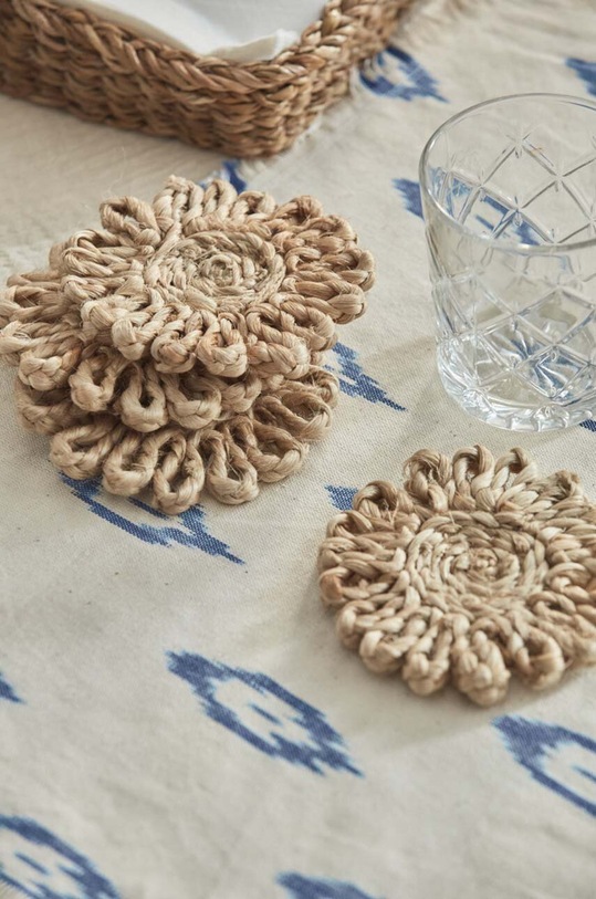 Bucătărie și bar Calma House set de pahare de sticlă 4-pack 10 cm FLO.10.NAT bej