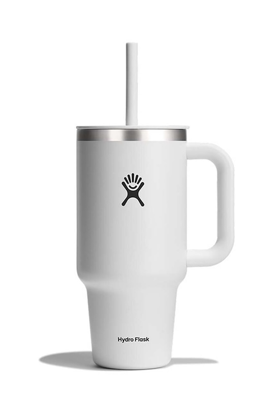 Hydro Flask cană termică cu pai Hydro Flask All Around™ 946 ml alb TT32PS110