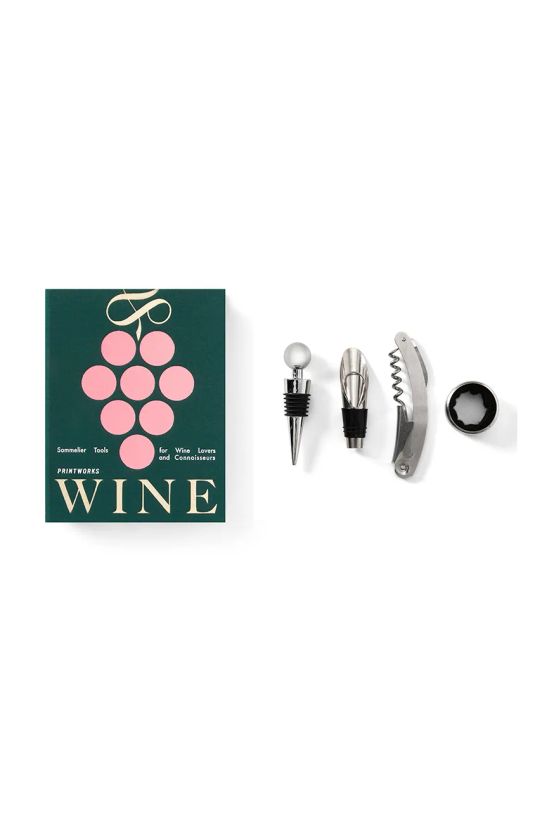 Set za vino Printworks The Essentials 4-pack šarena PW00629