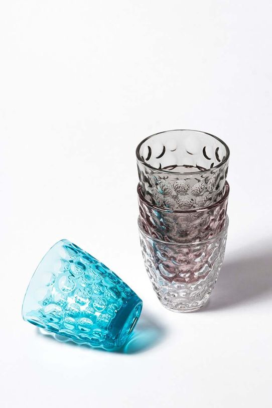 Sada pohárov ONA Bubble 220 ml 4-pak 704004 sivá AA00