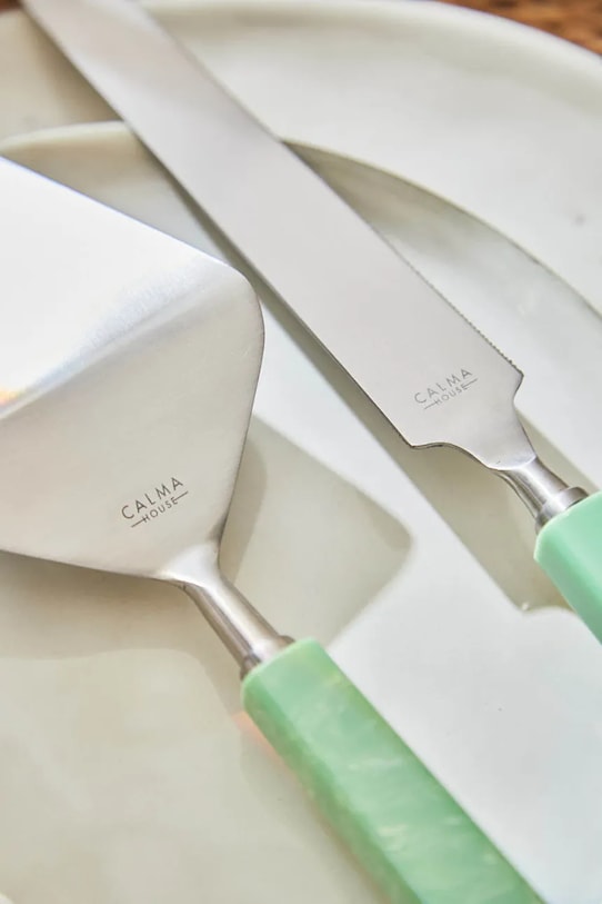 Bucătărie și bar Calma House spatulă pentru tort Mango 2-pack MANGO.CT29.TUR verde