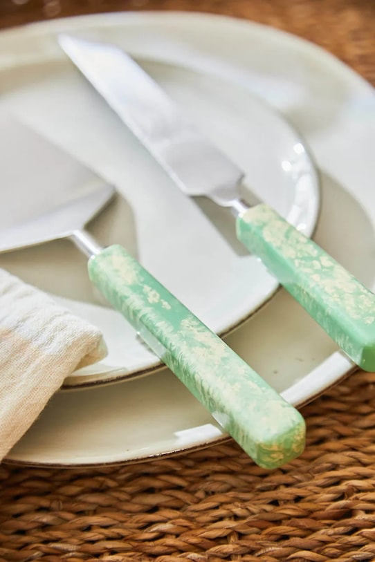 Calma House spatulă pentru tort Mango 2-pack verde MANGO.CT29.TUR