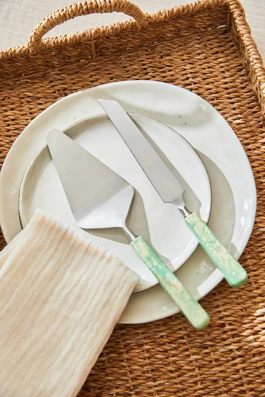 Calma House spatulă pentru tort Mango 2-pack MANGO.CT29.TUR verde