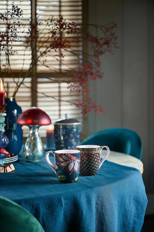 Kuchnia i bar Pip Studio zestaw kubków Flower Blues Blue 450 ml 6-pack 51.002.489 multicolor