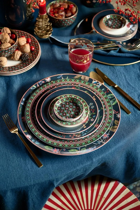 Kuchnia i bar Pip Studio zestaw spodków Clover Green 6-pack 51.013.029 multicolor