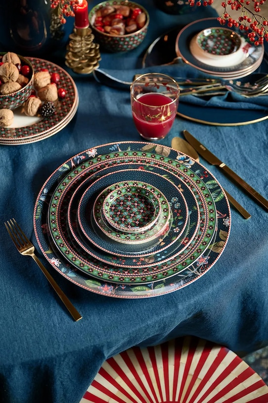 Kuchnia i bar Pip Studio zestaw spodków Clover Green 6-pack 51.013.029 multicolor