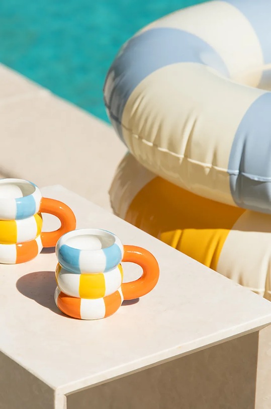 Balvi zestaw kubków Floats 75 ml 2-pack pomarańczowy 27943