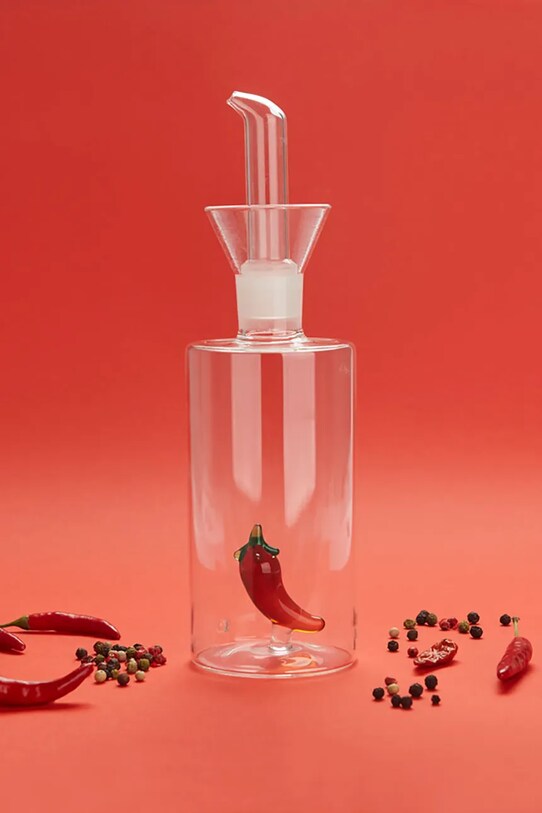 Kuchnia i bar Balvi dozownik na oliwę Chilli 350 ml 27978 transparentny