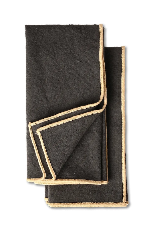 Sada ubrousků Sagaform Edith 2-pack černá 5018558
