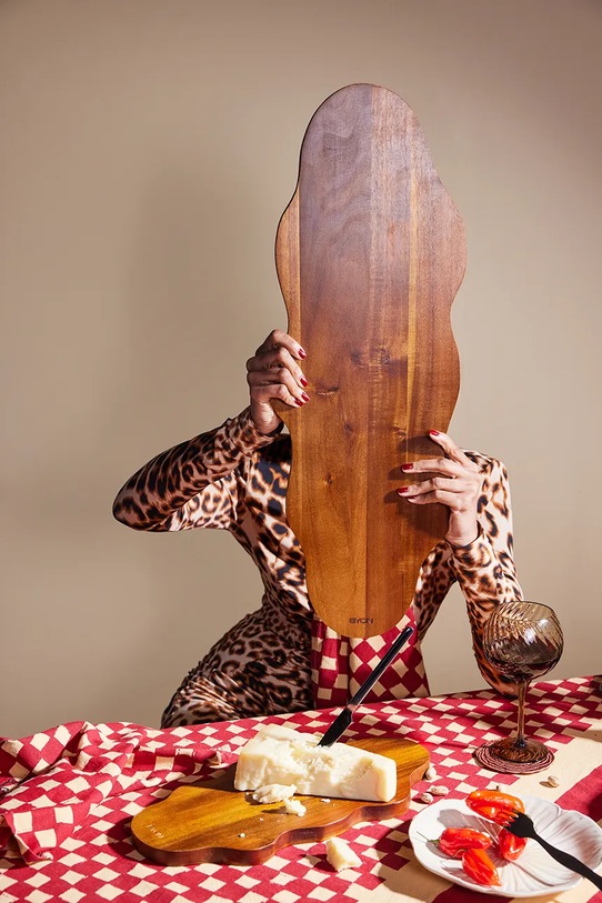 Kuchnia i bar Byon zestaw talerzy deserowych Coaster Veggie 2-pack 5283909106 bordowy