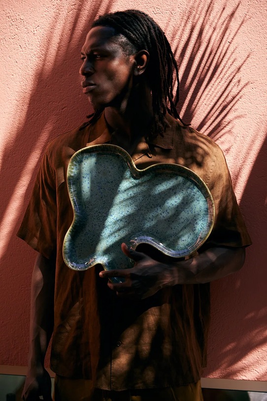 Hkliving farfurie Teal multicolor KCT0001