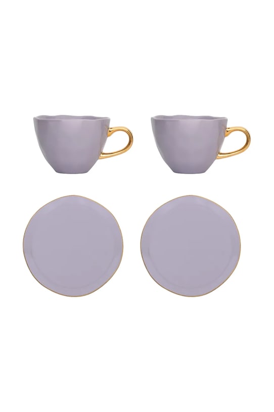 Urban Nature Culture set de cești și farfurioare pentru 2 persoane. Good Morning 4-pack multicolor 107796