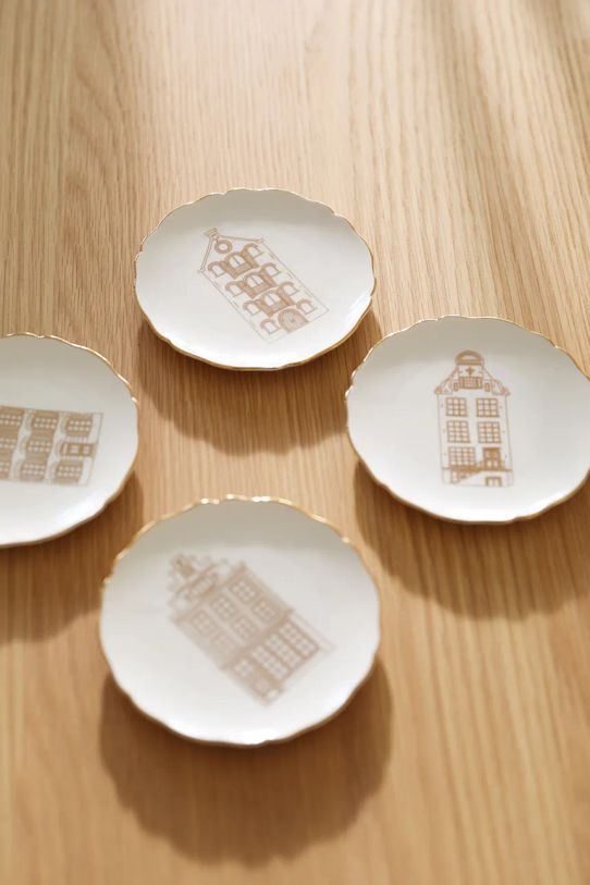 &k amsterdam set di piatti da dessert Canal House pacco da 4 2180.02 multicolore AA00