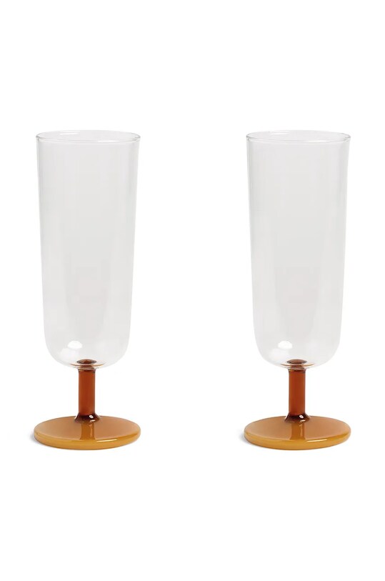 Набір келихів для шампанського &k amsterdam mingle amber 250 ml 2-pack барвистий 354.09