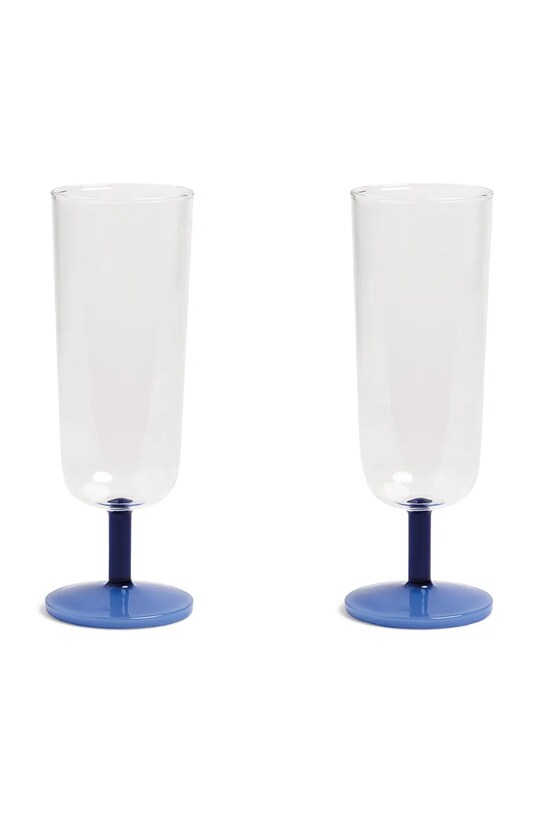 Набір келихів для шампанського &k amsterdam mingle blue 250 ml барвистий 354.08