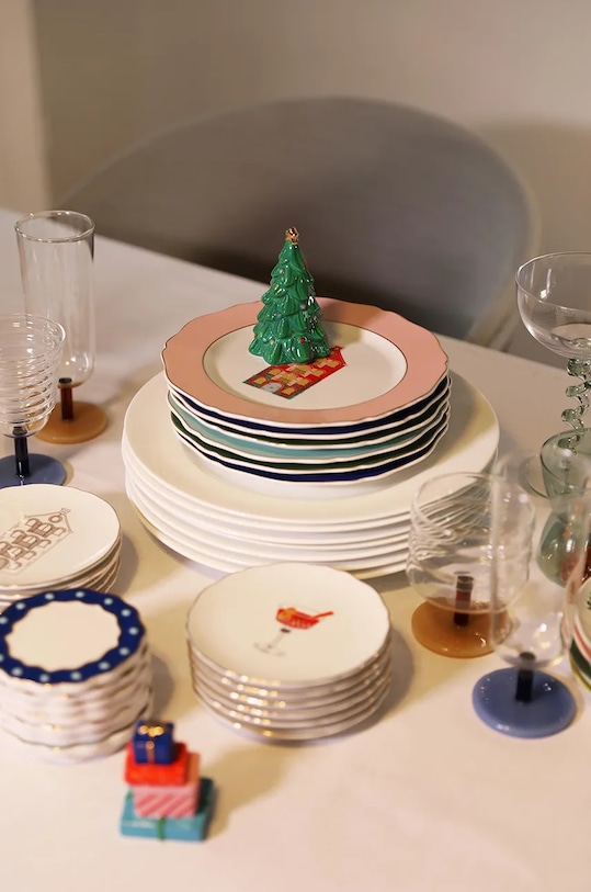 &k amsterdam set de pahare de șampanie mingle blue 250 ml multicolor 354.08