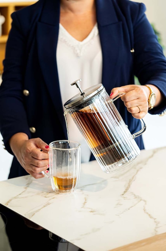 Запарювач для кави та чаю Vialli Design Tulip 1 L 30657 сірий