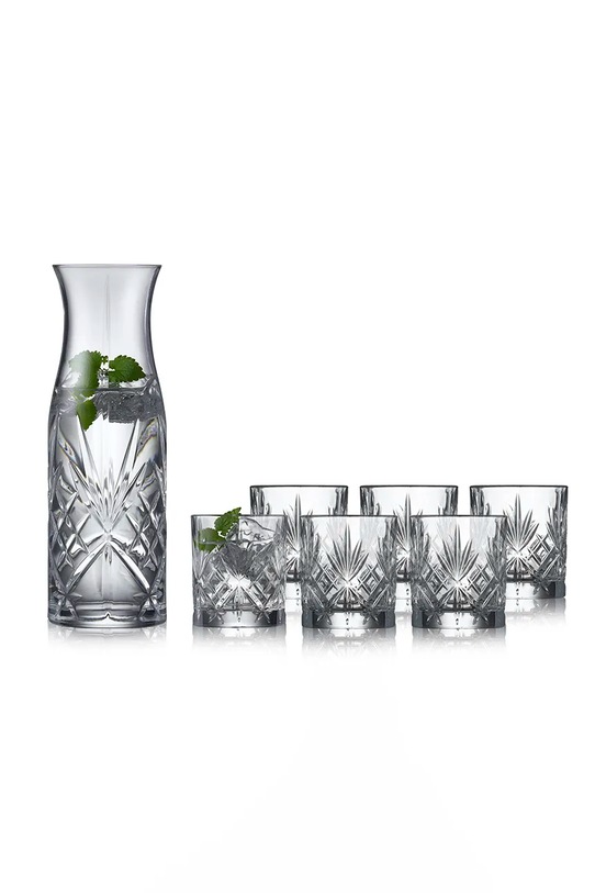 Lyngby zestaw karafka i szklanki do wody Melodia 1 L / 230 ml 7-pack multicolor 10508