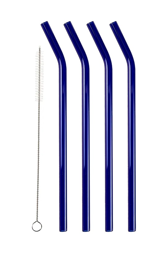 Набір скляних трубочок зі щіточкою Lyngby Glas 4-pack барвистий 32761.