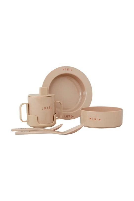 Παιδικό σετ πρωινού Design Letters Mini Favourite 5-pack πολύχρωμο 20103025BEIGE