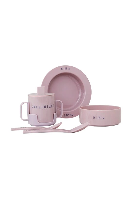 Design Letters zestaw śniadaniowy dla dzieci Mini Favourite 5-pack multicolor 20103025LAVENDER
