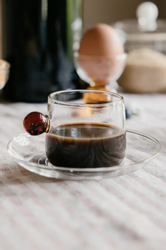 Kuchnia i bar Zafferano filiżanka ze spodkiem Bilia 120 ml BA00804 żółty