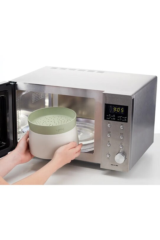 Lekue vas pentru microunde pentru prepararea orezului și a terciului Quick Quinoa & Rice Cooker 887864 verde AA00