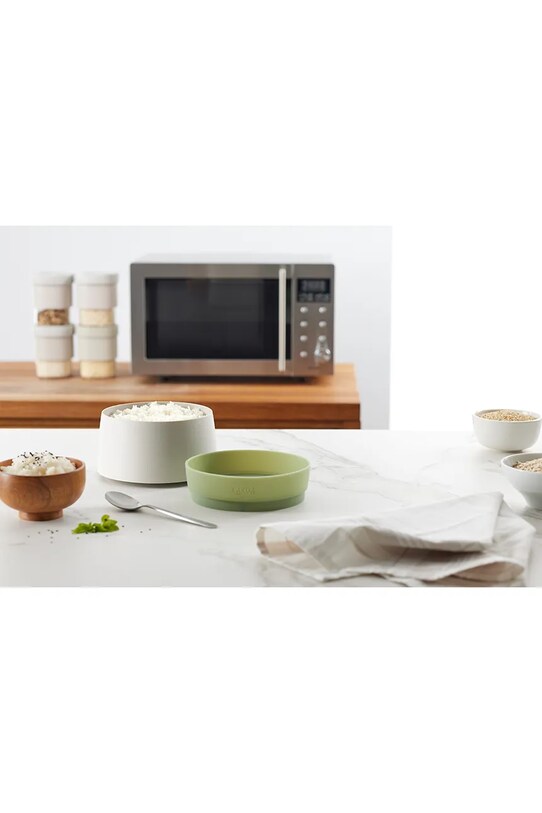 Bucătărie și bar Lekue vas pentru microunde pentru prepararea orezului și a terciului Quick Quinoa & Rice Cooker 887864 verde