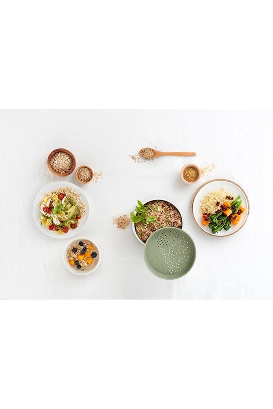 Lekue naczynie do gotowania ryżu i kaszy w mikrofali Quick Quinoa & Rice Cooker zielony 887864
